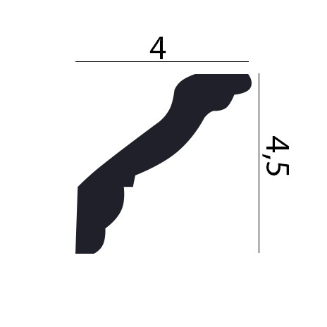 Taklist frigolit GK10