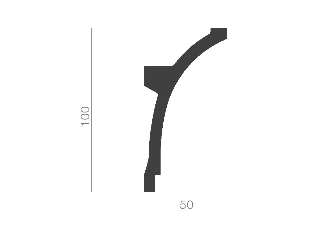 Taklist indirekt ljus KF704